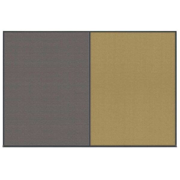 Enclosed Corkboard, 1 Door, 60"x36", 4" Fra